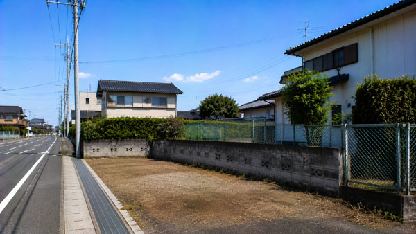 水戸市 野立て看板撤去 参考イメージ 撤去後