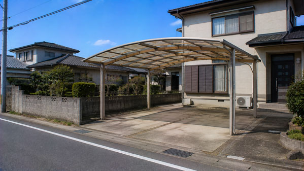 土浦市 カーポート撤去 参考イメージ 撤去前