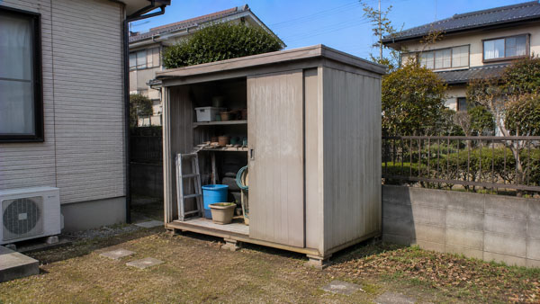 ひたちなか市 物置撤去 参考イメージ 撤去前