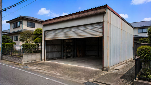古河市 鉄骨車庫解体 参考イメージ 解体前