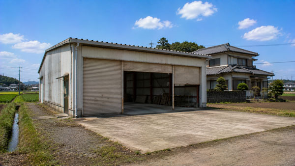 古河市 農業用倉庫解体 施工前